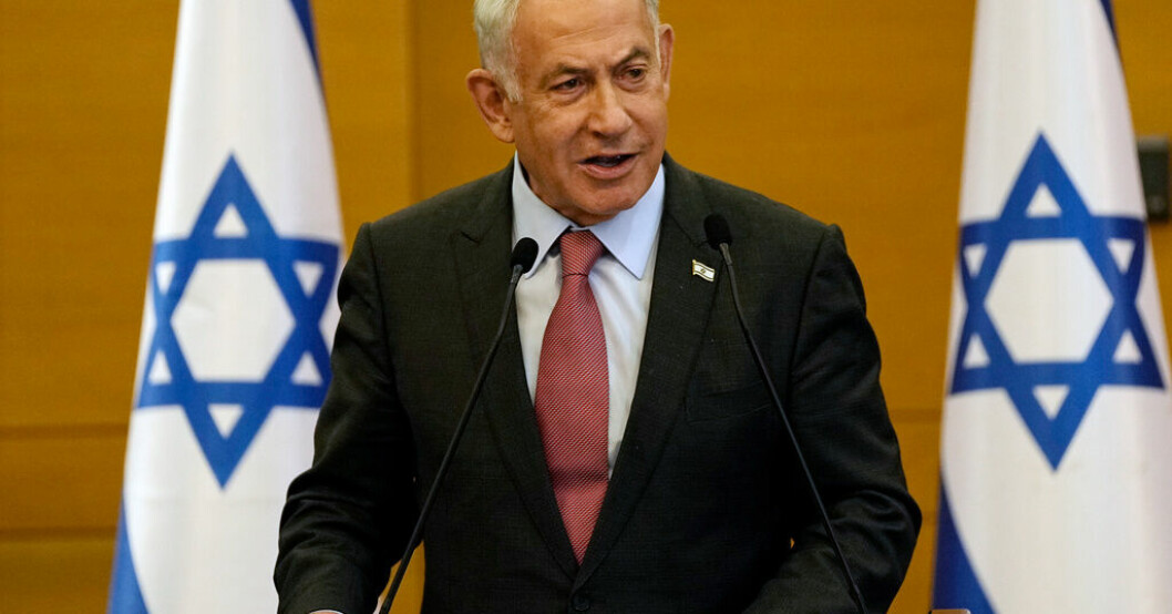 Israels premiärminister Benjamin Netanyahu. Pressad Netanyahu förkortar Berlinbesök