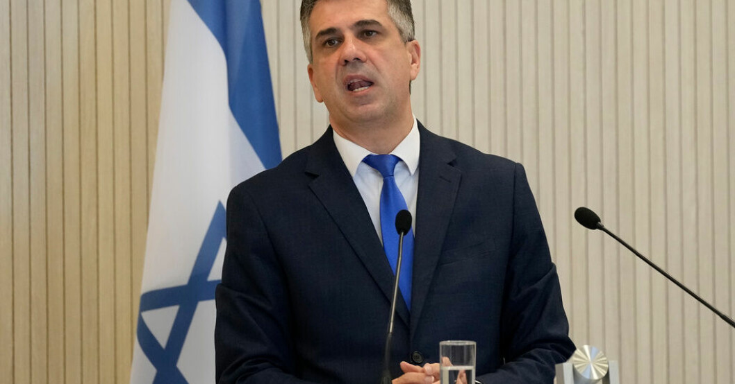 Israels utrikesminister Eli Cohen har besökt Sverige. Arkivbild. Israels utrikesminister besökte Sverige