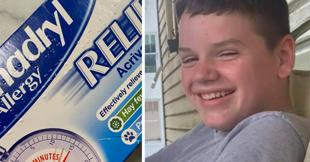 13-åriga Jacob dog i överdos – efter att ha ätit vanliga pollenmedicinen Benadryl.