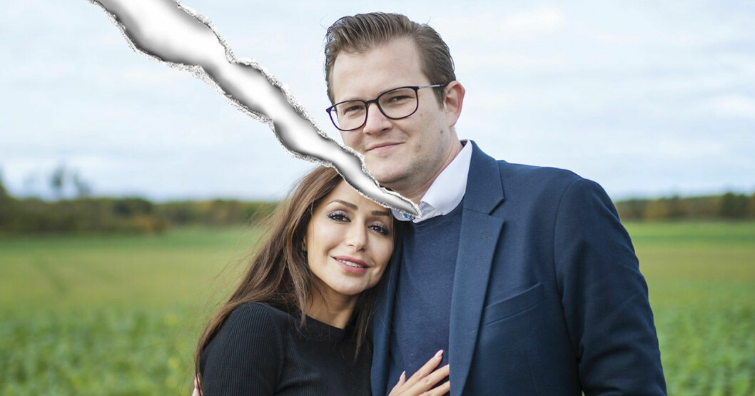 Elahe och Jacob. <strong>Foto: <span class="programImageViewerPhotographer">Stina Stjernkvist</span><span class="programImageViewerSeparator">/</span><span class="programImageViewerCopyright">SVT</span></strong> Jacob Claesson och Elahe Eskandari i Gift vid första ögonkastet 2020.