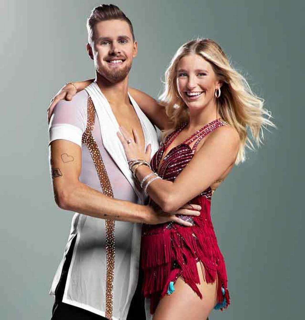Jacob Persson med årets danspartner Penny Parnevik. Jacob Persson och Penny Parnevik