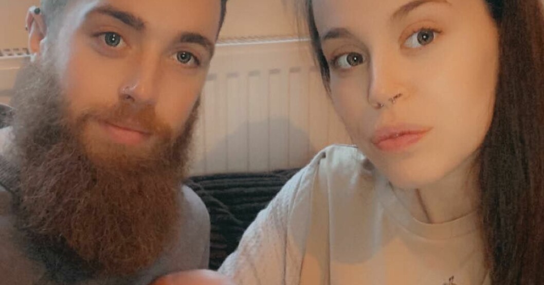 Sam Castledine och Jade Pountney fick sköta förlossningen av sonen Freddie helt på egen hand. Sam Castledine och Jade Pountney