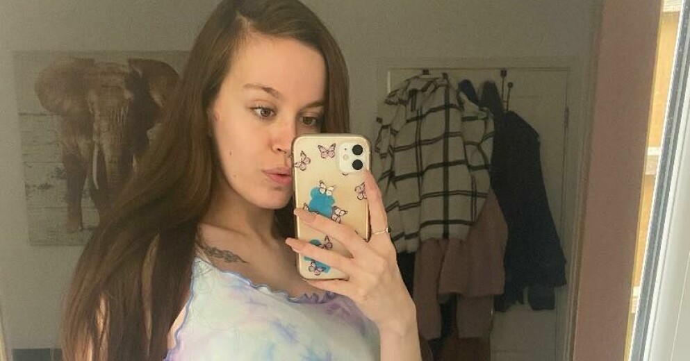 Jade Pountney, 24, upplevde obeskrivliga värkar och åkte in till BB. Då skickades hon hem av läkarna som sa att hon kom in för tidigt. Jade Pountney