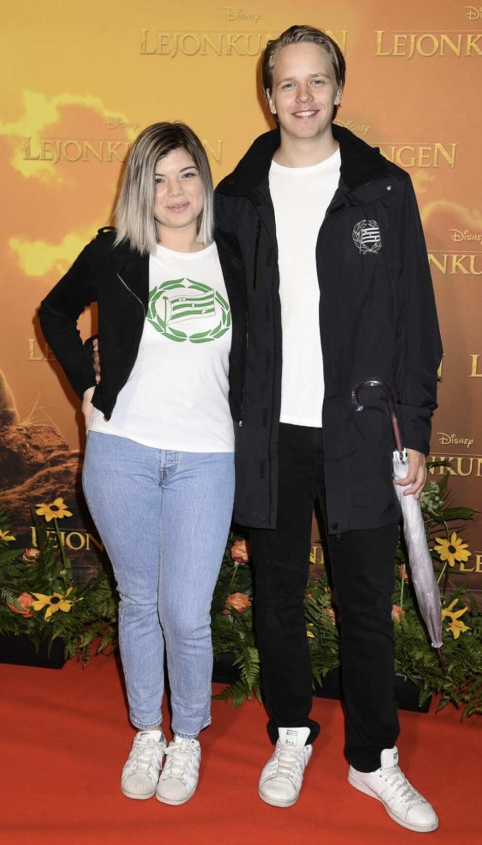 Jade Classon och Valter Skarsgård. Jade Classon och Valter Skarsgård på röda mattan år 2019.