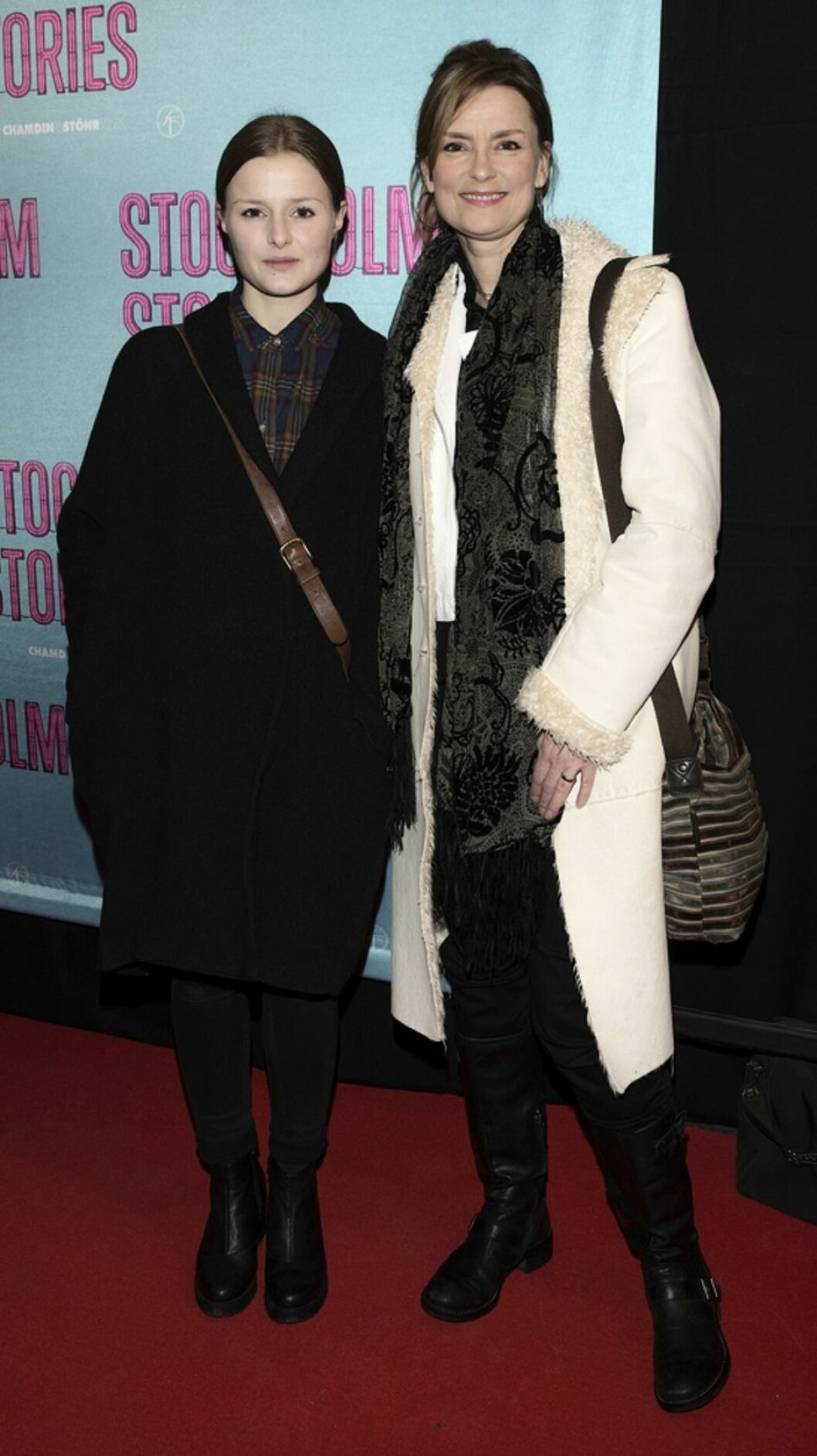 Klara och Marie på event, 2014. FOTO: Eero Hannukainen/TT Klara Eklund och Marie Richardsson på event