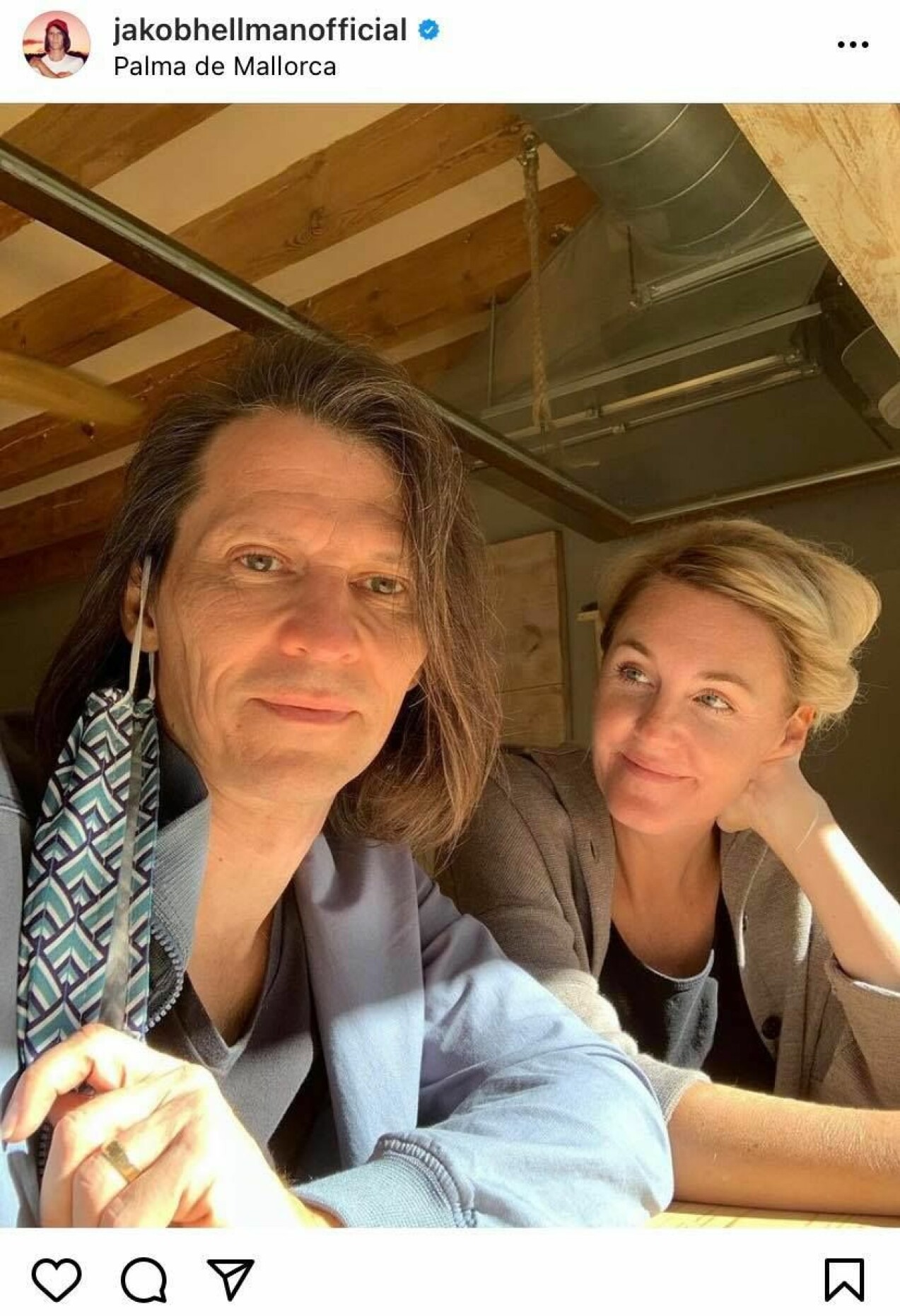 Jakob Hellman och frun Karolina. Jakob Hellman och frun Karolina