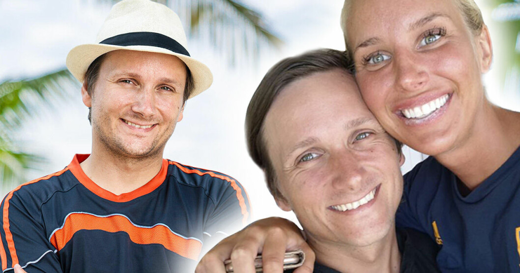 Jani med Julia. Jani Jokinen och Julia Franzen i Robinson 2020