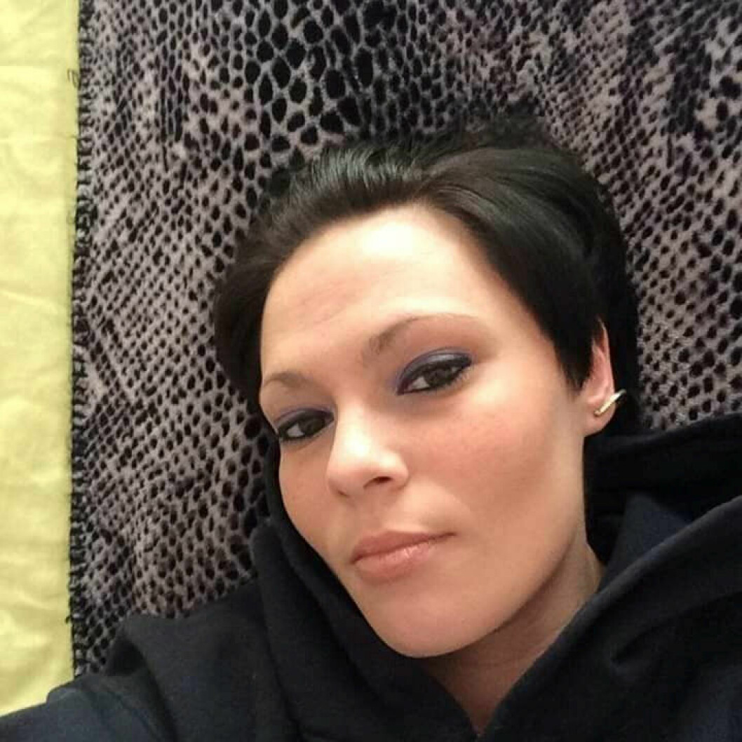 Meighan Maselli, 36, innan infektionen i tanden upptäcktes.