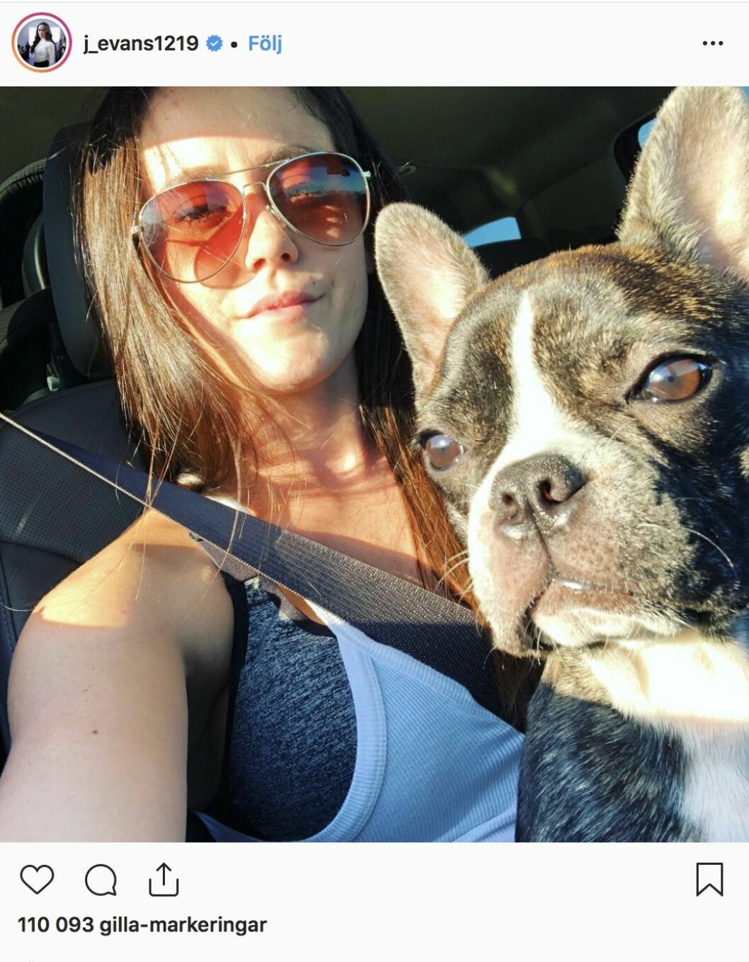 Jenelle Eason delar med sig av sin sorg på Instagram.