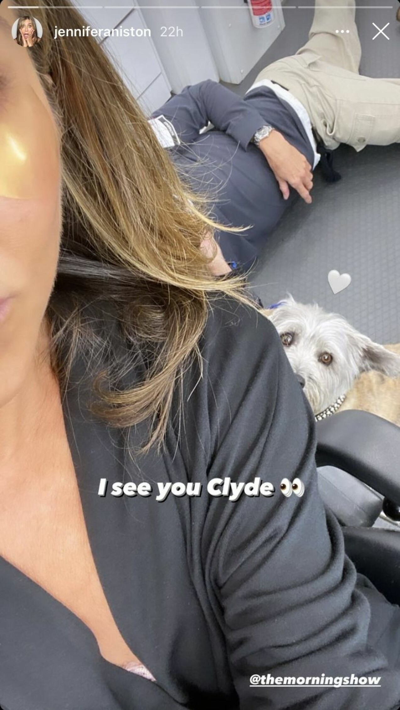 Jennifer Anistons mystiska bild med hemlige mannen.