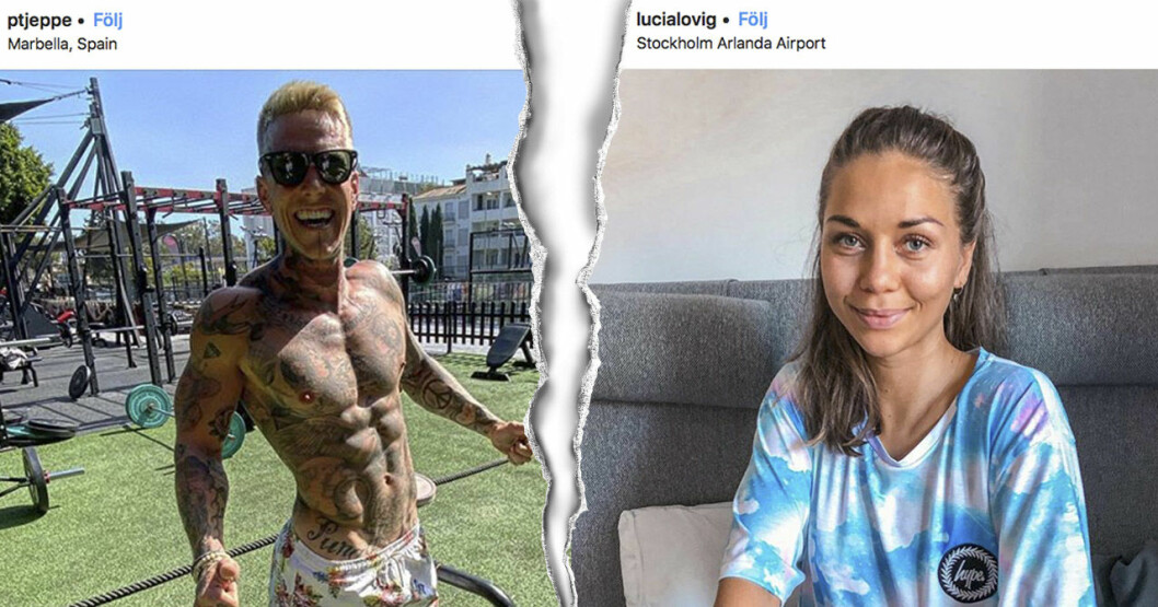 Jeppe och Lucia. <strong>Foto: Instagram.</strong> Jesper Jeppe Johansson och Lucia Lövig.
