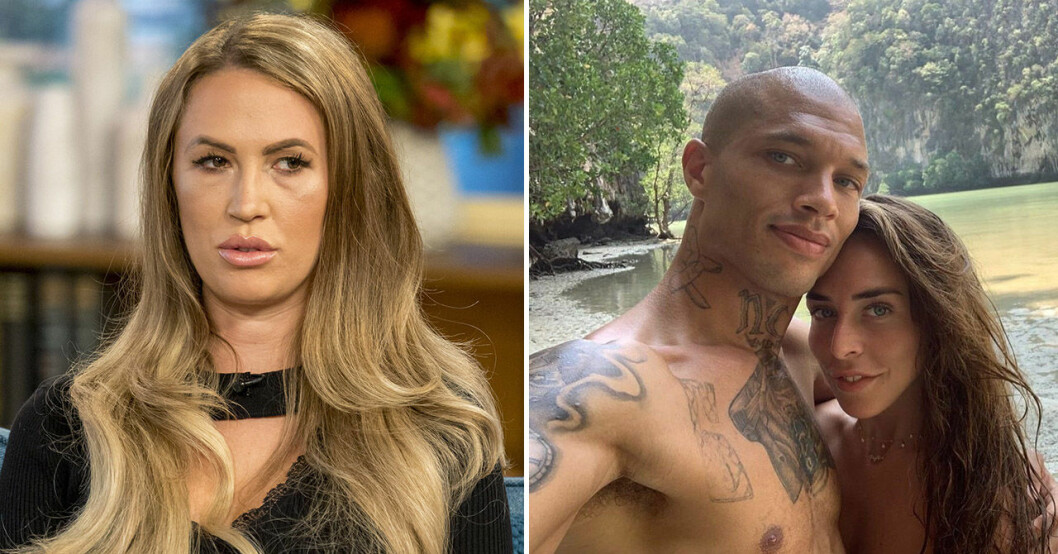 Jeremy och exen Melissa och Chloe. Jeremy Meeks med sina ex Melissa Meeks och Chloe Green.