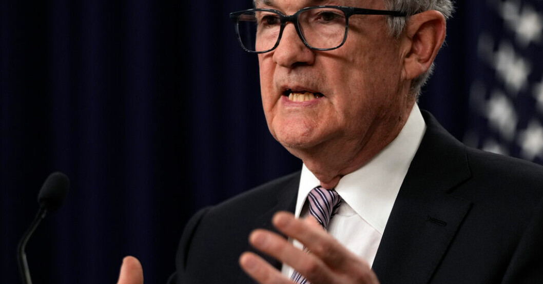Jerome Powell, ordförande för USA:s centralbank. Arkivbild. Fed oenig om fler räntehöjningar krävs