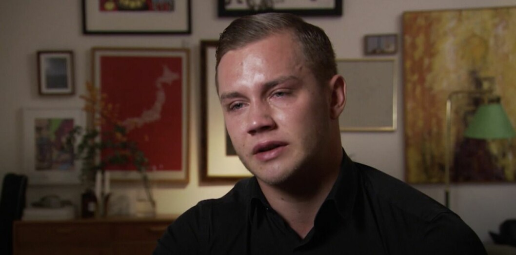 FOTO: Viafree, Viaplay jesper Bengtsson i tårar i Trolljägarna