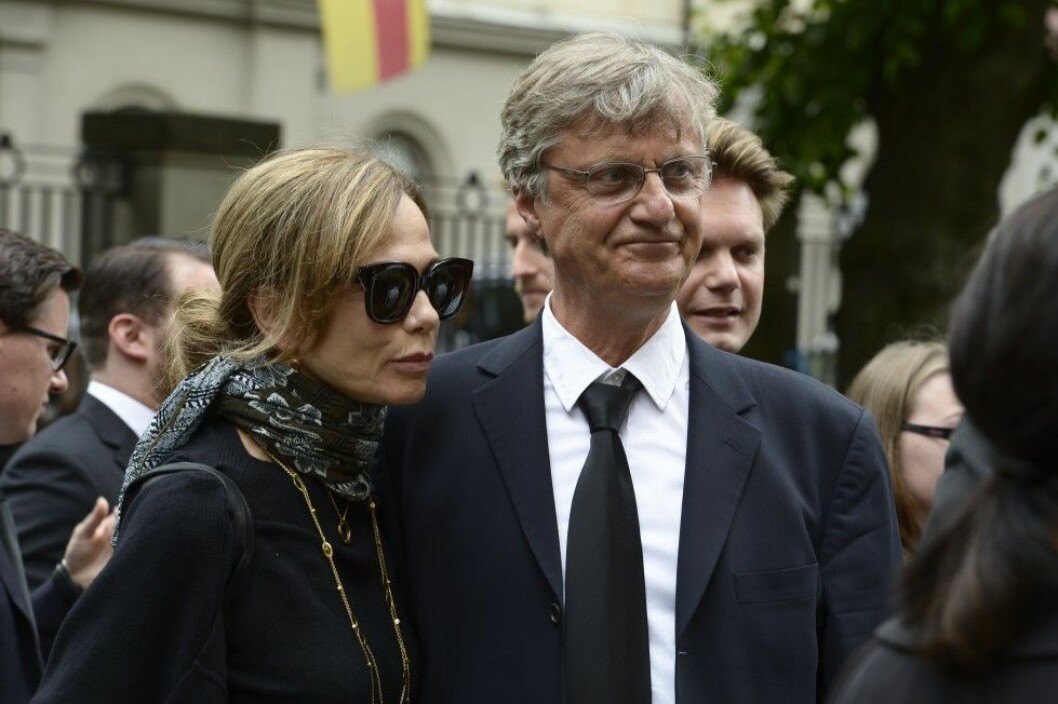 Lena Olin och Lasse Hallström. Foto: TT WEB_INRIKES