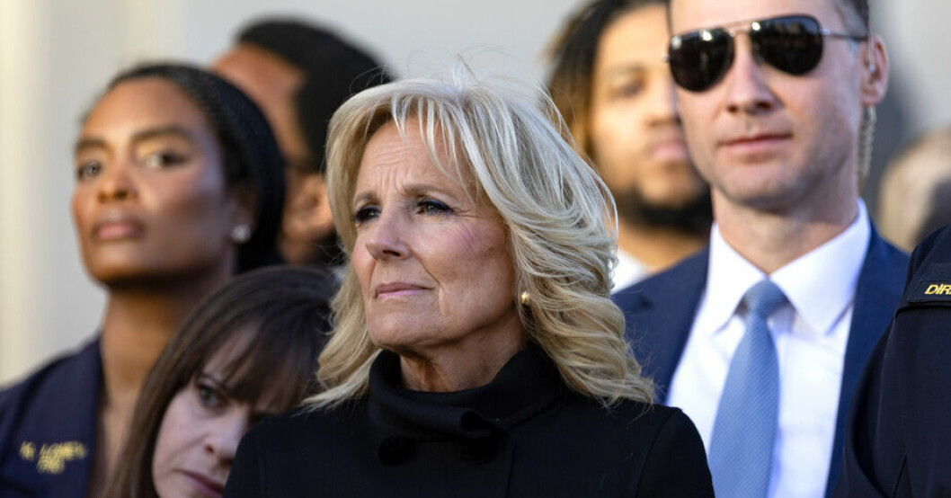 Jill Biden kommer att representera USA vid kung Charles III kröning. Arkivbild. Jill Biden till brittisk kröning