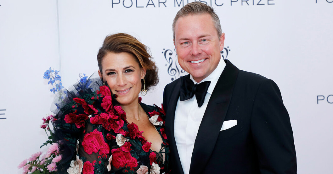 Jill med särbon Mattias.