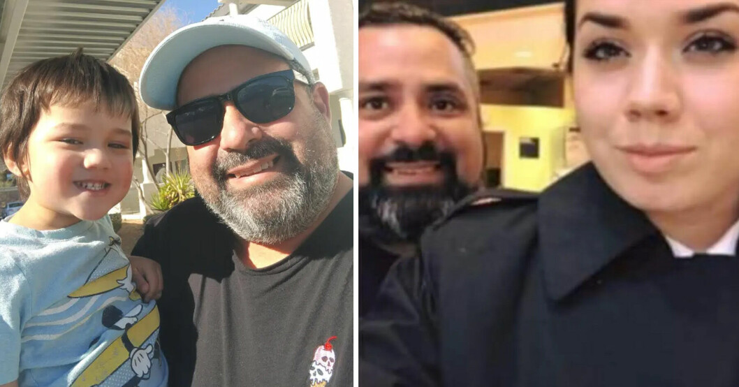 Joe Williamson fick demens som 52-åring – dottern Bettys (till höger) fina gest. Till vänster är hans barnbarn Joseph, 7.