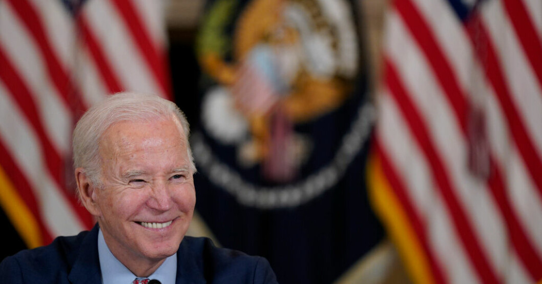 Joe Biden under en pressträff i Vita huset tidigare i april. Symboliskt datum för Biden – kan ge besked i dag