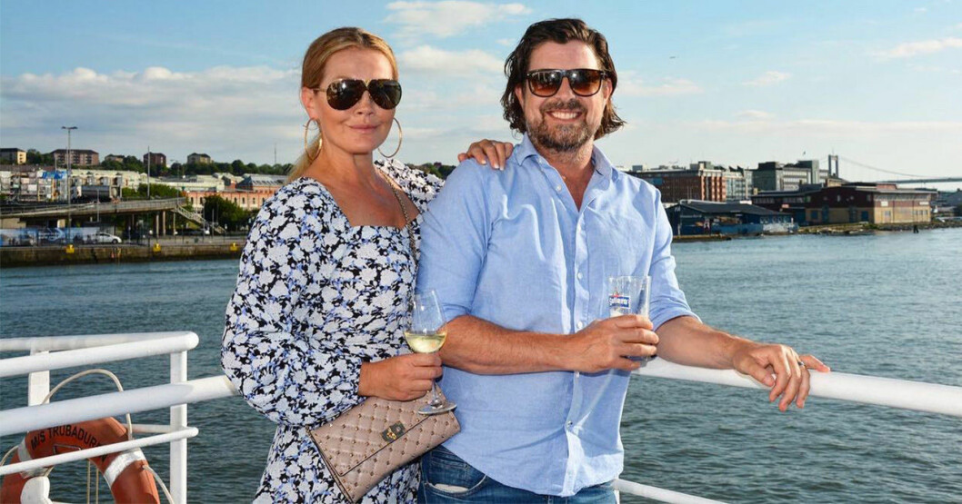 Johanna Toftby med kärleken Janne Fors. Johanna Toftby med kärleken Janne Fors