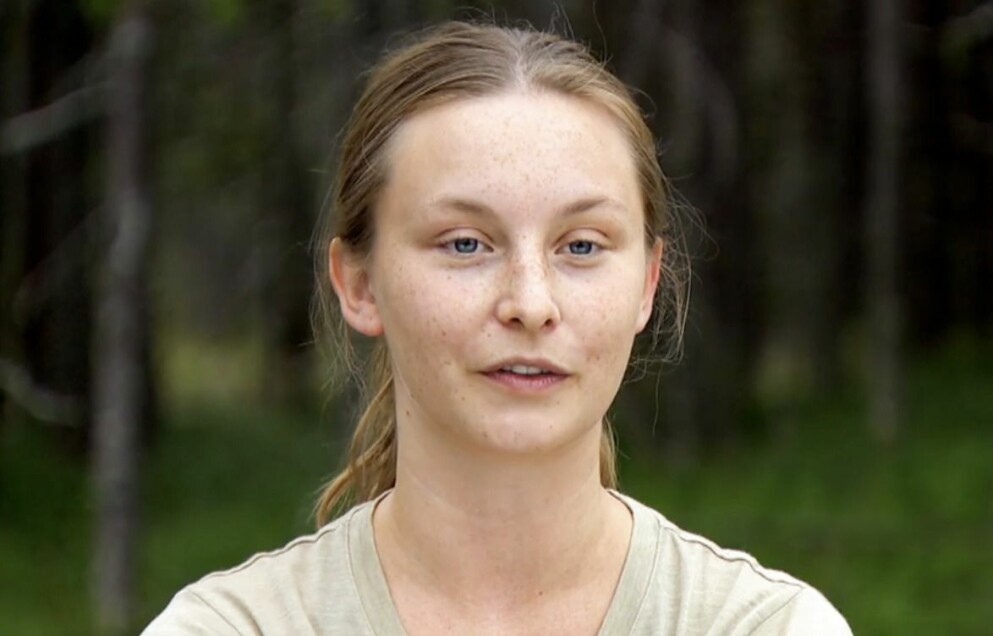 Johanna Thorén i <span class=" italic" data-lab-italic_desktop="italic">Robinson </span>2021. Johanna Thorén i Robinson 2021