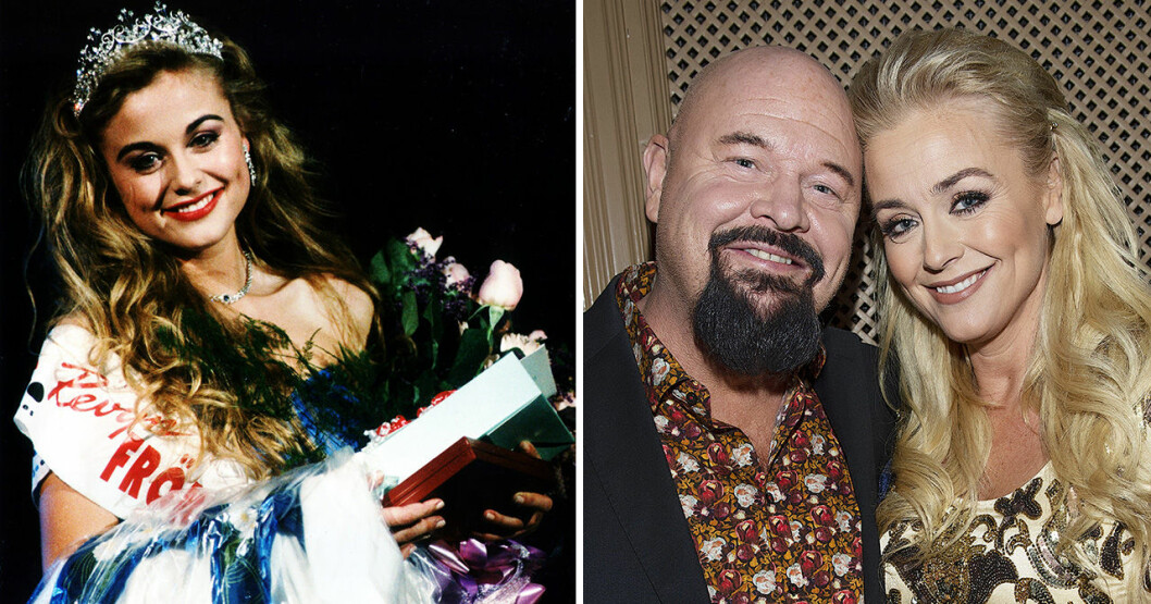 Johanna Lind Bagge och Anders Bagge. Johanna Lind Bagge i Fröken Sverige 1993 och med Anders Bagge 2019.