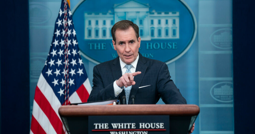 John Kirby, talesperson för USA:s nationella säkerhetsråd. USA: Nedskjutna objekt inte från Kina