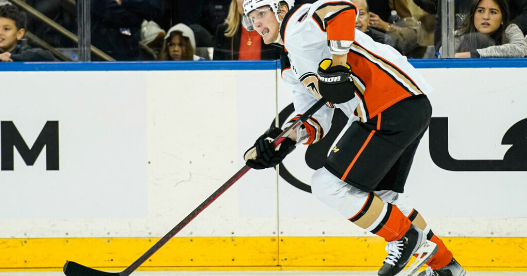 John Klingberg byter Anaheim mot Minnesota. Arkivbild. Klingberg bortbytt – hamnar i Minnesota