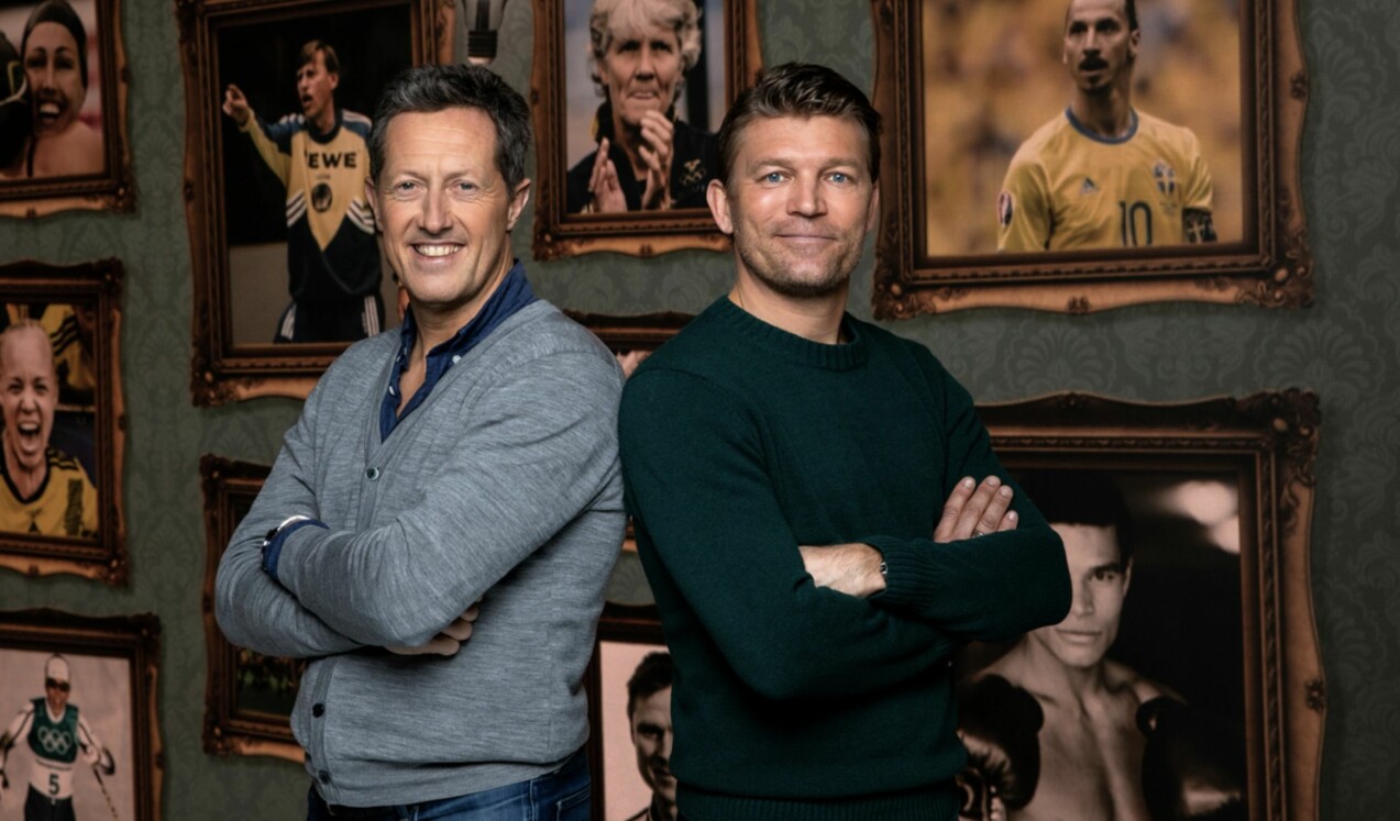 Jonas Björkman och Marcus Allbäck. Jonas Björkman och Marcus Allbäck