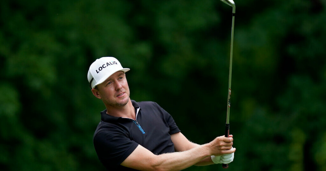Jonas Blixt har visat klass under torsdagen. Arkivbild. Svenskdoldisens jättesuccé – leder på PGA-touren