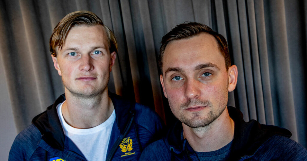 Jonathan Carlsbogård och Hampus Wanne. Arkivbild. Svenska landslagsstjärnorna mästare med Barça