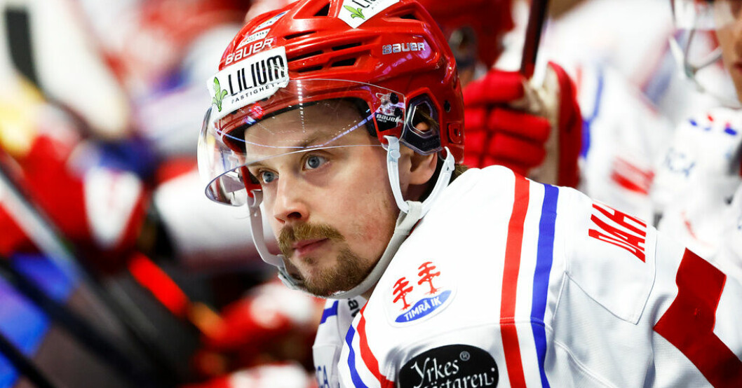 Jonathan Dahlén skadade sig i Timrås sista grundseriematch borta mot Rögle. Arkivbild. Timrå till kvarten – men stjärnan skadad