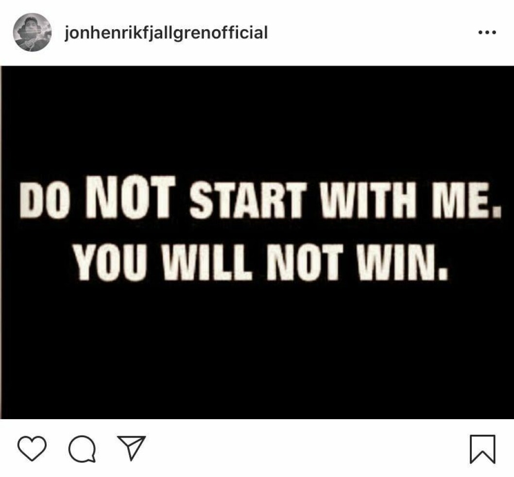 FOTO: Instagram Jon Henrik Instagram