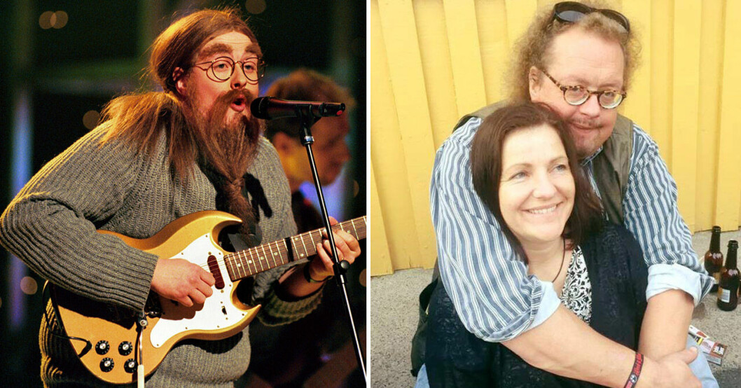 Jörgen i Sikta mot stjärnorna 1999 och med sambon Pernilla i dag. Jörgen Huckfeldt i Sikta mot stjärnorna och flickvännen Pernilla.