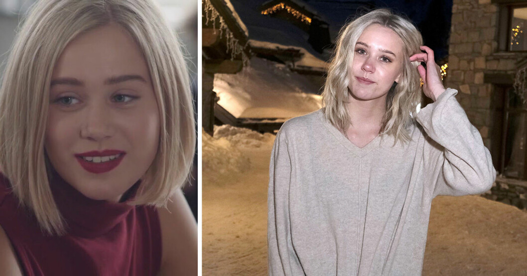 Josefine Frida Pettersen som Noora i Skam och hur hon ser ut i dag. <strong>Foto: NRK & TT.</strong> Josefine Frida Pettersen i Skam.