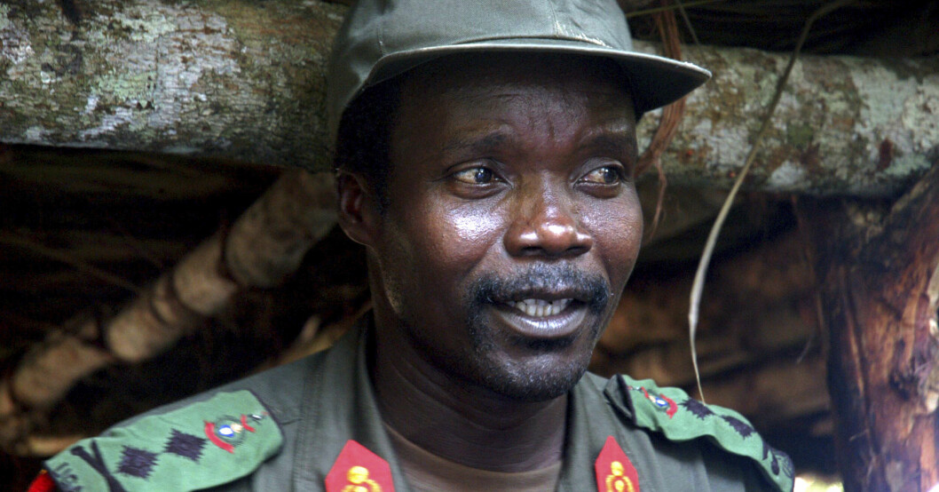 Joseph Kony är ledare för en motståndsarmé i Afrika.