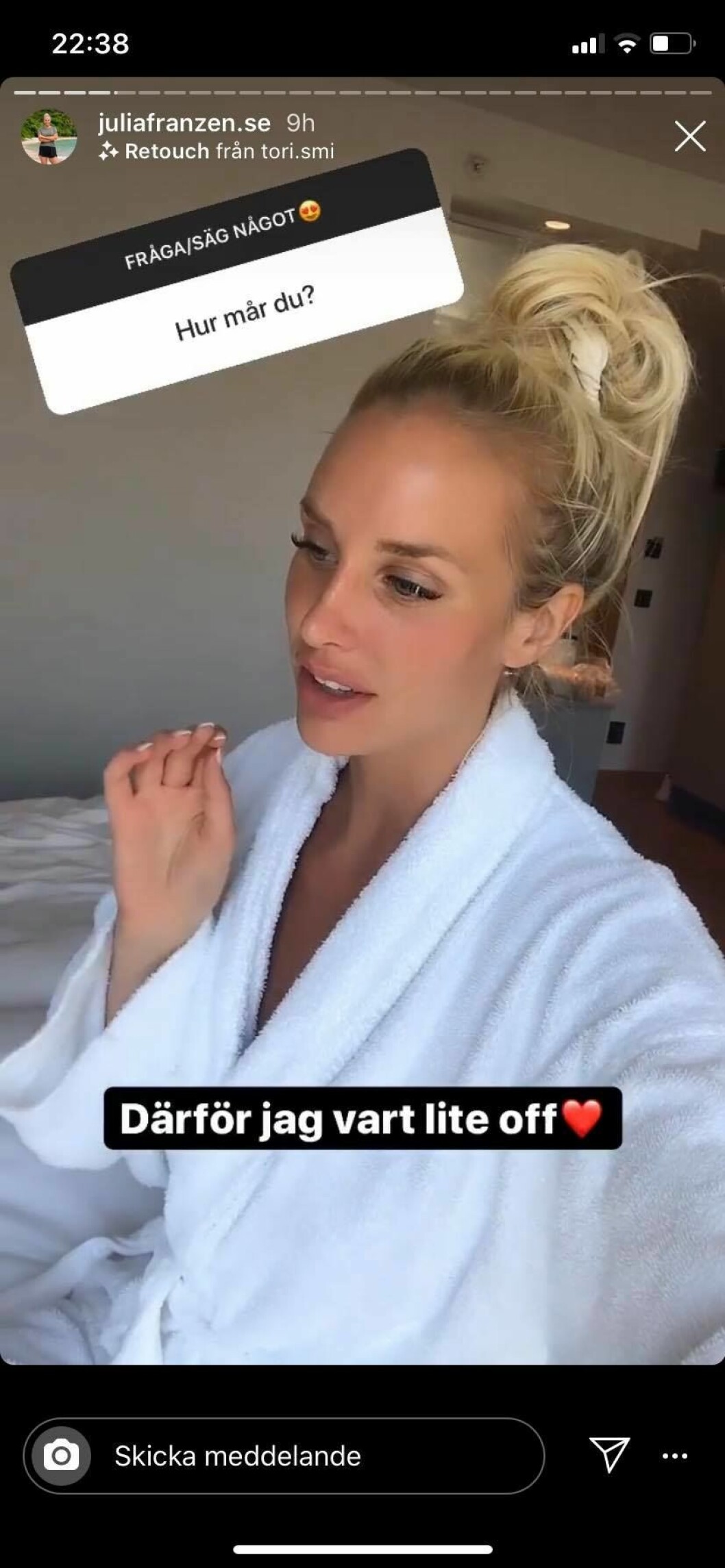 FOTO: Instagram Julia Franzen på Instagram