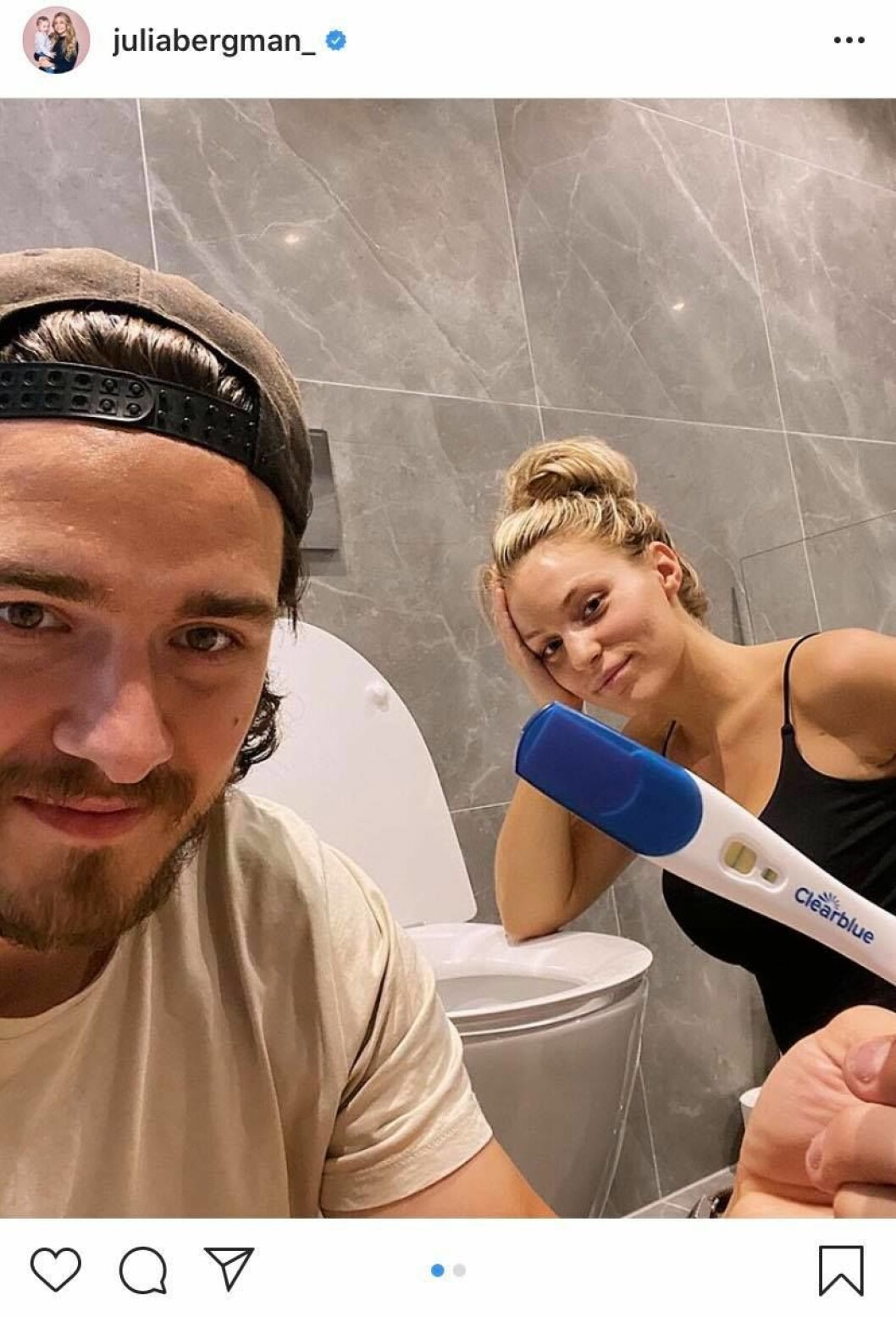 FOTO: Instagram Julia Bergman gravid