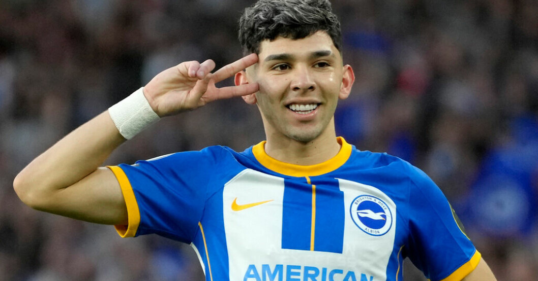 Julio Enciso gjorde målet som tar Brighton till spel i Europa League. Poäng mot City tar Brighton ut i Europa