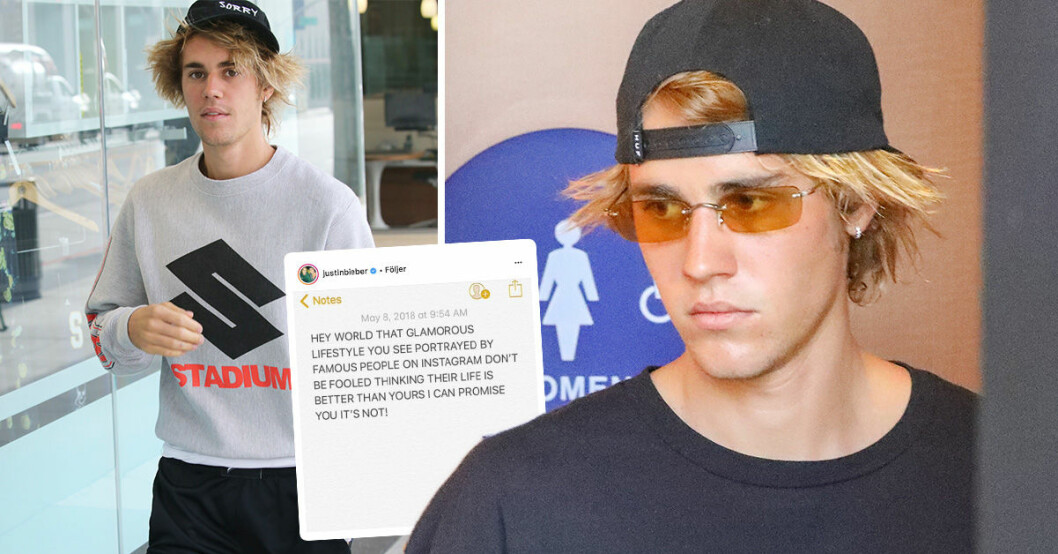 Justin Biebers mystiska bild gör fansen oroliga