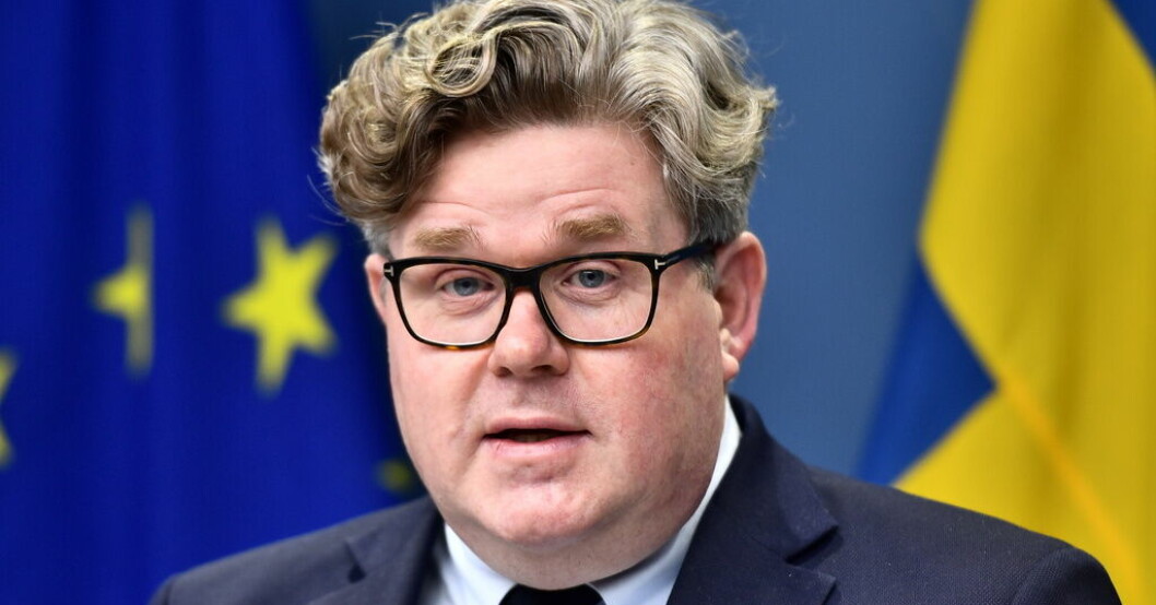 Justitieminister Gunnar Strömmer. Arkivbild. Strömmer vill skärpa straffen för blåljussabotage