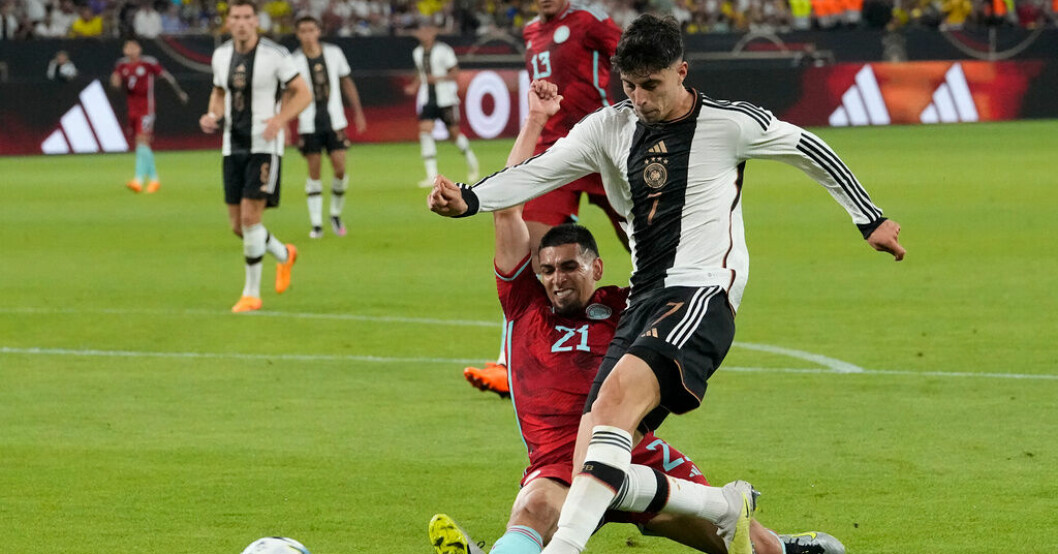 Kai Havertz, här i landslagströjan, fortsätter sin karriär i Arsenal. Kai Havertz klar för rivalen