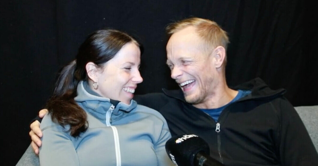 Charlotte Kalla dansar med Tobias Karlsson i TV4:s tv-program Let's Dance. Charlotte Kalla och Tobias Karlsson.