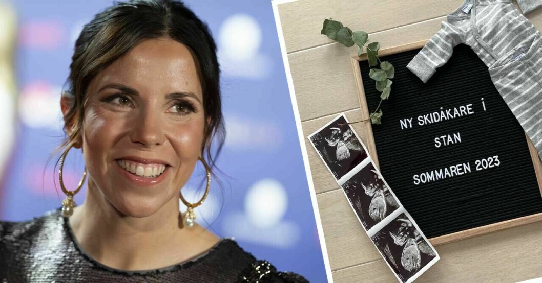 Charlotte Kalla, 35, är gravid.