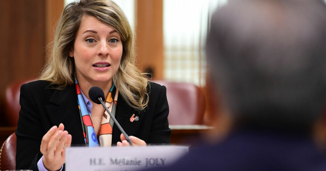 Kanadas åtgärder meddelades av utrikesminister Mélanie Joly. Arkivbild. Kina svarar med att sparka ut konsul
