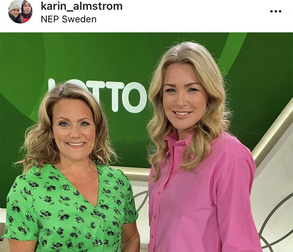 I Lotto-studion med fröken Sverige Annika Duckmark.