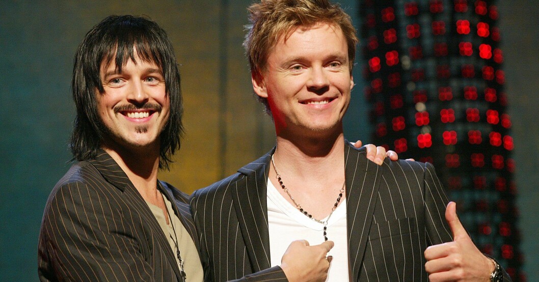 Karl Martindahl och Johan Becker tävlade i Melodifestivalen 2005. Karl Martindahl och Johan Becker.