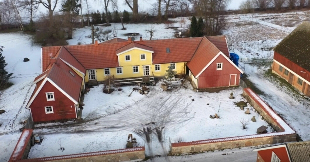 Karolina Ekberg och Robin Gunnarssons hus. <strong>Foto: SVT.</strong> Karolina Ekberg och Robin Gunnarssons hus i Husdrömmar 2020.