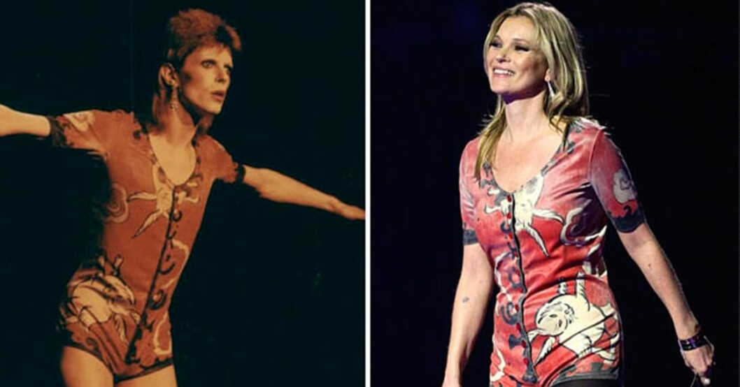 Kate Moss firade 42-årsdagen med att hylla David Bowie