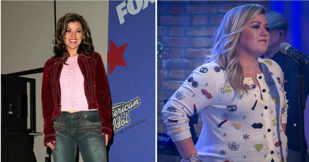Kelly Clarkson år 2002 och 2015. Foto: All Over Press Foto: All Over Press